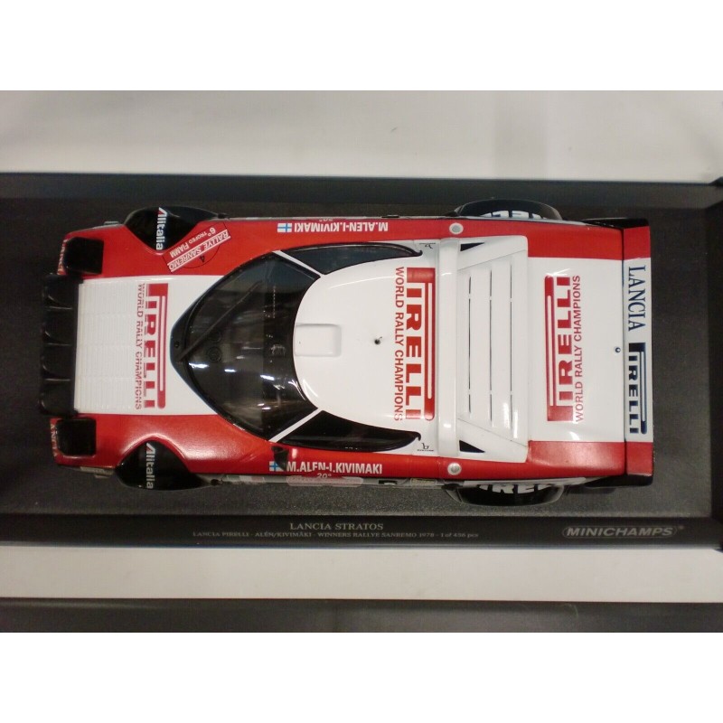 MINICHAMPS - 1/18 - LANCIA - STRATOS HF PIRELLI N 4 WINNER RALLY ...