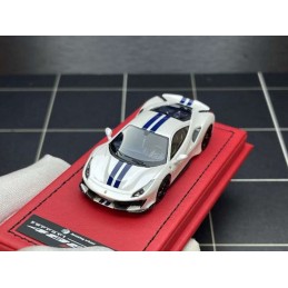 ROTATING WHEEL RW - 1/64 - FERRARI 488 PISTA - PEARLE SCENT WHITE - RESIN  HANDMADE MODEL (199PCS)