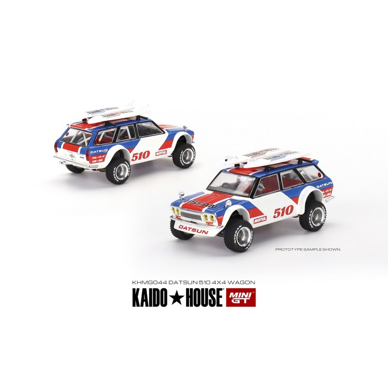 好評通販MINI GT 1/64 ダットサン KAIDO 510 ワゴン グリーン　チェイス　激レアモデル　KAIDO HOUSE(右ハンドル) 乗用車