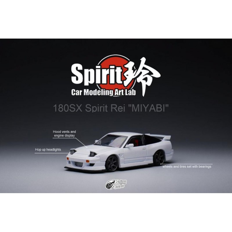 MICROTURBO - 1/64 - NISSAN 180SX - CUSTOM - WHITE