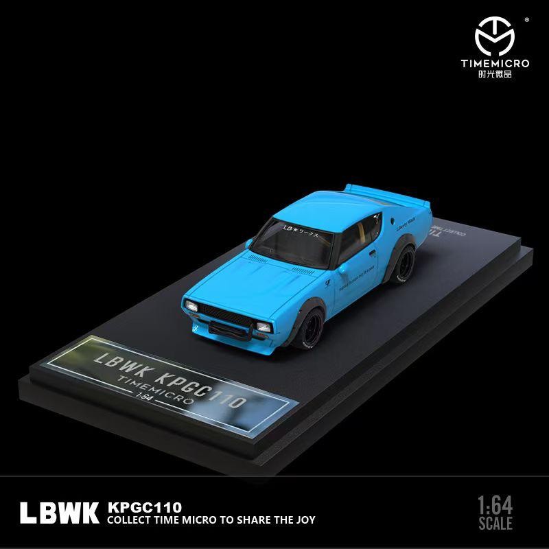 TIMEMICRO - 1/64 - LBWK NISSAN KPGC110 - BLUE - NORMAL EDITION