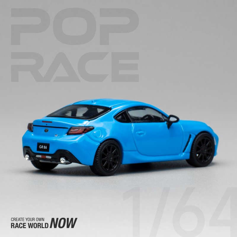 POP RACE - 1/64 - TOYOTA GR86 NEPTUNE BLUE